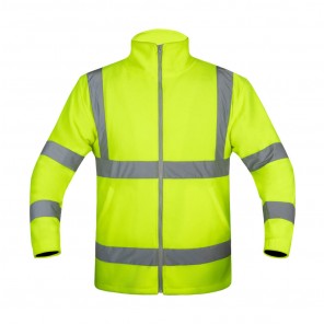 Korntex Hi-Vis Fleece Jacket "Bergen" - Yellow - 2XL