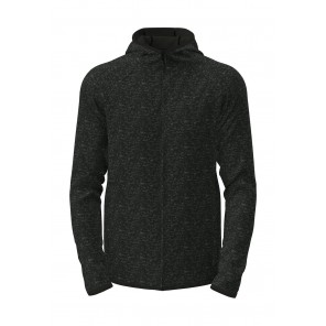 Stedman Lux Hooded Knit Fleece Jacket for men - Black Opal Heather - S
