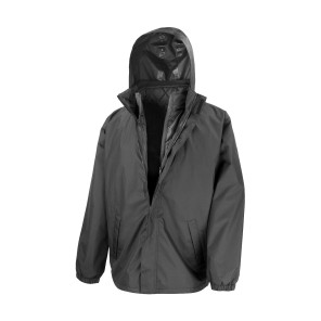 Result Core 3-in-1 Jacket with quilted Bodywarmer - Black - M