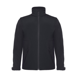 B&C Outerwear Hooded Softshell/kids - Black - 128