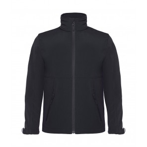 B&C Outerwear Hooded Softshell/kids - Black - 9/10(134/140)