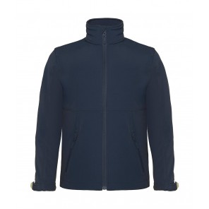 B&C Outerwear Hooded Softshell/kids - Navy - 9/10(134/140)