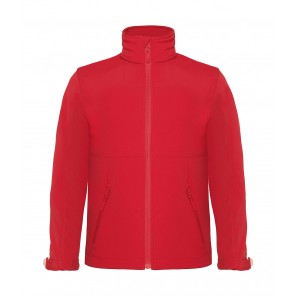B&C Outerwear Hooded Softshell/kids - Red - 116