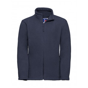 Russell Kids' Full Zip Outdoor Fleece - French Navy - S(104/3-4)