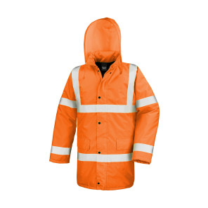 Result Safe-Guard Core Hi-Vis Motorway Coat - Orange - 4XL