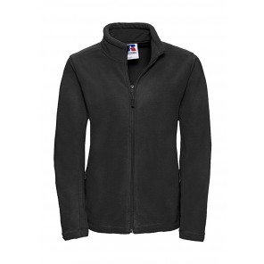 Russell Ladies' Full Zip Outdoor Fleece - Black - 2XL