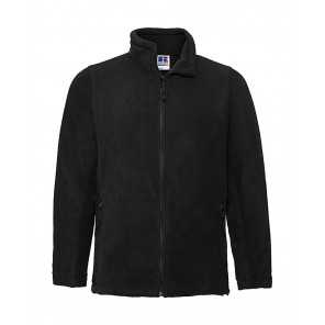 Russell Men's Full Zip Outdoor Fleece - Black - XS