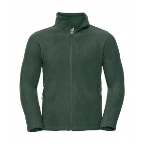 Russell Men's Full Zip Outdoor Fleece - Bottle Green - XS