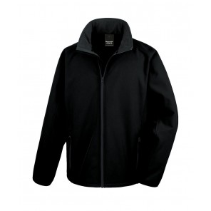 Result Core Printable Softshell Jacket - Black/Black - 4XL