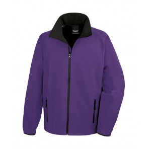 Result Core Printable Softshell Jacket - Purple/Black - 3XL