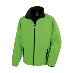 Result Core Printable Softshell Jacket - Vivid Green/Black - 4XL