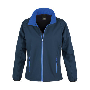 Result Core Ladies' Printable Softshell Jacket - Navy Blue - L
