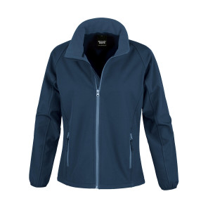 Result Core Ladies' Printable Softshell Jacket - Navy Blue - L