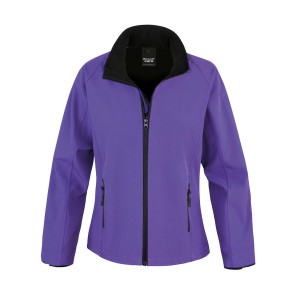 Result Core Ladies' Printable Softshell Jacket - Black - L