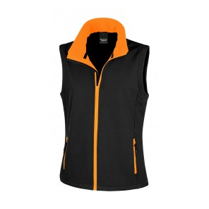 Result Core Women's Printable Softshell Bodywarmer - Black - XL