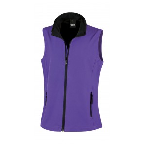 Result Core Women's Printable Softshell Bodywarmer - Black - XL