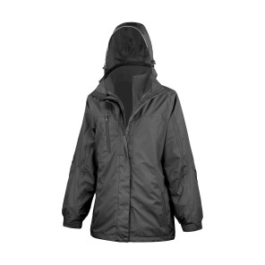 Result Ladies' 3-in-1 Journey Jacket - Black - 2XL