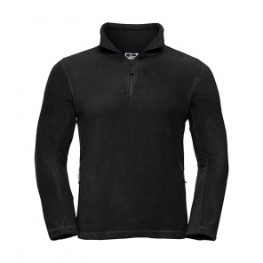 Russell Quarter Zip Outdoor Fleece - Black - XL