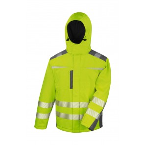 Result Safe-Guard Dynamic SoftShell Coat - Fluorescent Yellow - 4XL