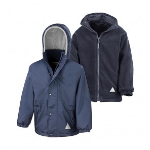 Result Junior Stormdri 4000 Recycled Coat - Navy/Navy - XS(3-4)