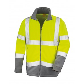 Result Safe-Guard Safety Microfleece - Fluo Yellow/Grey - 4XL