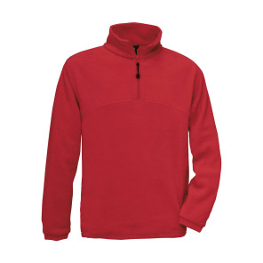 B&C Outerwear Highlander+ 1/4 Zip Fleece Top - Red - XS