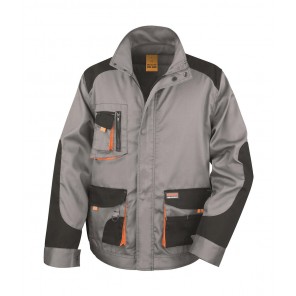 Result Work-Guard LITE Jacket - Grey/Black/Orange - 4XL
