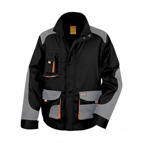 Result Work-Guard LITE Jacket - Black/Grey/Orange - 4XL