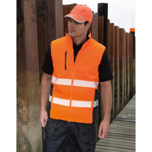 Result Safe-Guard Reversible Soft Padded Safety Gilet