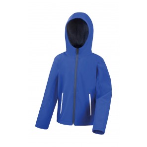 Result Core Kids TX Performance Hooded Softshell Jacket - Royal/Navy - XS(3-4)