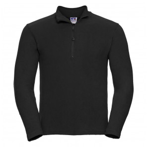 Russell Men's 1/4 Zip Microfleece - Black - 2XL