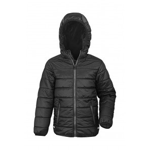 Result Core Junior/Youth Soft Padded Jacket - Black - XS(3-4)