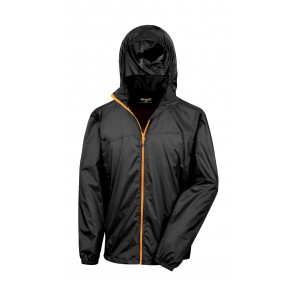 Result Urban HDI Quest Lightweight Stowable Jacket - Black/Orange - 3XL