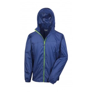 Result Urban HDI Quest Lightweight Stowable Jacket - Navy/Lime - M