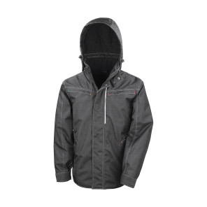 Result Denim Texture Rugged Jacket - Black - 2XL