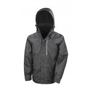 Result Denim Texture Rugged Jacket - Black - XL