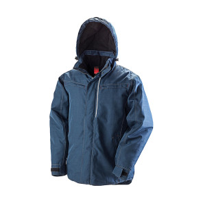 Result Denim Texture Rugged Jacket - Navy Blue - XS