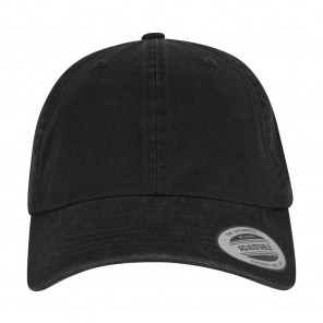 Flexfit Cap Low Profile garment washed - Black - OneSize