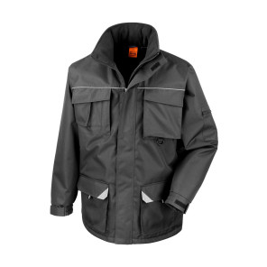Result Work-Guard Work-Guard Sabre Long Coat - Black - 4XL