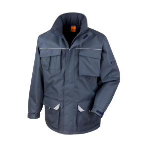 Result Work-Guard Work-Guard Sabre Long Coat - Navy Blue - 4XL
