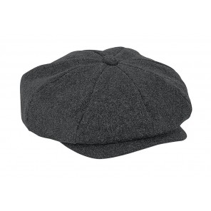 Beechfield Melton Wool Baker Boy - Charcoal Marl - S/M