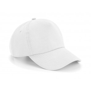 Beechfield Authentic 5 Panel Cap - White - OneSize