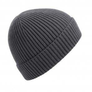 Beechfield Engineered Knit Ribbed Beanie - Graphite Grey - OneSize