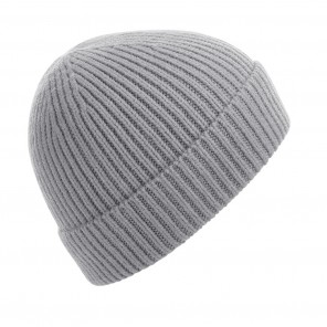 Beechfield Engineered Knit Ribbed Beanie - Light Grey - OneSize