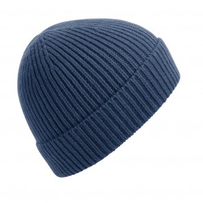 Beechfield Engineered Knit Ribbed Beanie - Steel Blue - OneSize