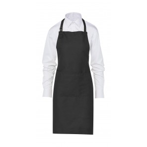 SG Accessories - BISTRO (Ex JASSZ Bistro) LISBON 100% Cotton Bib Apron - Black - OneSize