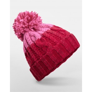 Beechfield Apres Beanie - Classic Red/True Pink - OneSize