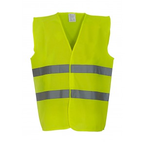 Yoko Fluo 2 Bands Waistcoat - Fluo Yellow - XL