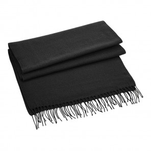 Beechfield Classic Woven Scarf - Black - OneSize
