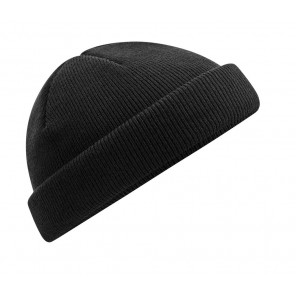 Beechfield Recycled Mini Fisherman Beanie - Black - OneSize